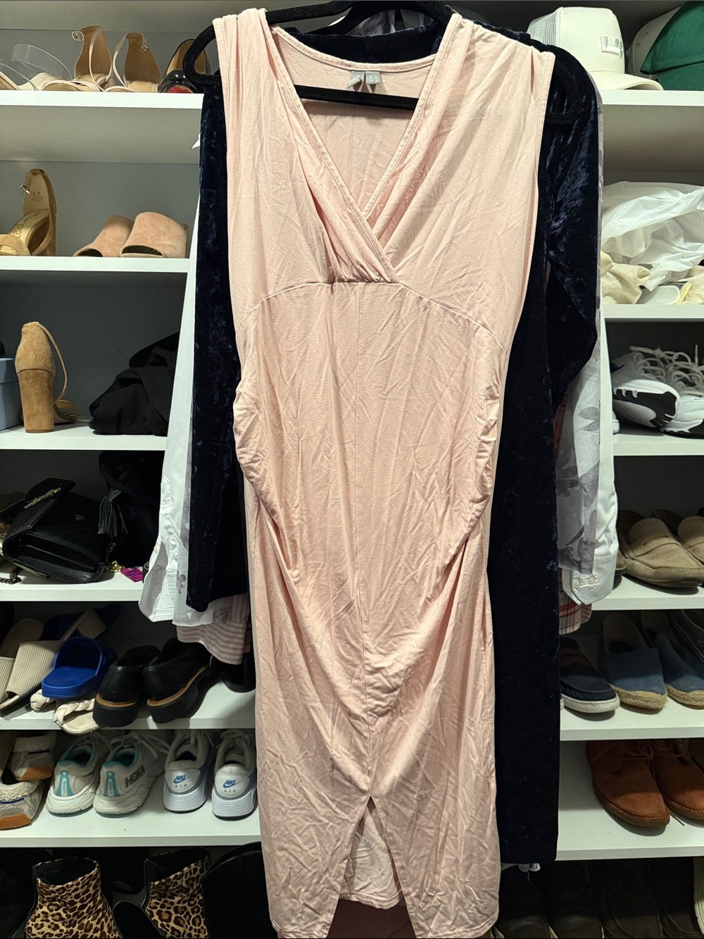 ASOS MaternityWomen’s Sleeveless V-Neck Pink Dress